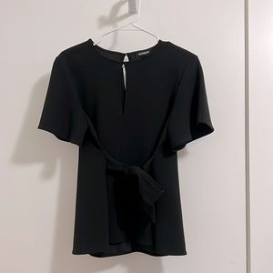 Express Women’s Front Tie Top Size Small Black